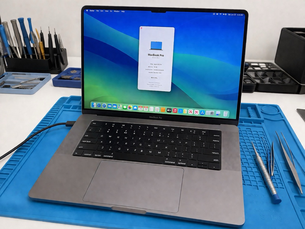 MacBook Pro 16 M2 Pro після заміни матриці